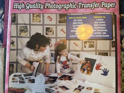 Hues Inc. Photo Effects High Quality Photographic Iron & Peel Transfer Paper (3 Sheets)