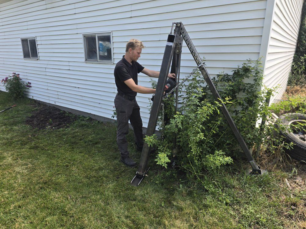 Fence Post Removal, Basketball Hoop Removal, Bush Removal, Small Tree Removal / Extraction 1-8" diameter, – Zero Lawn Damage