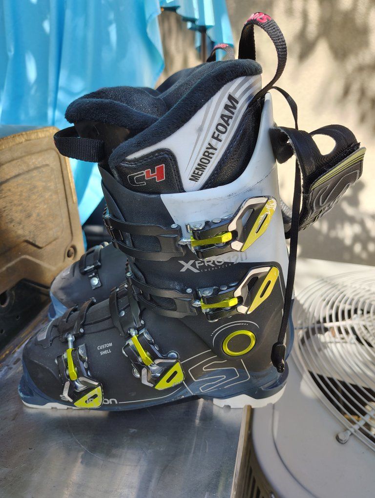Salomon X-Pro 120 Energyzer Custom Shell Ski Boots - Size 26.5 with Memory Foam