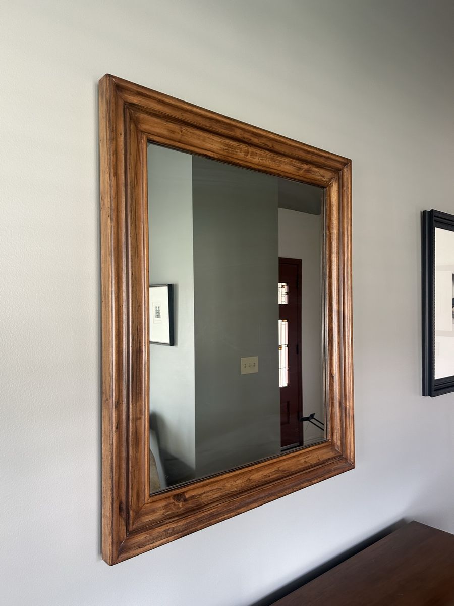Wood mirror