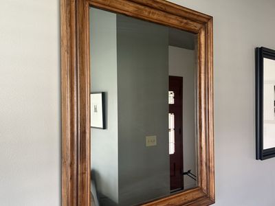 Wood mirror
