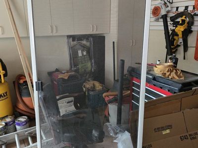 36"X 78" White Framed Sliding door window Screen