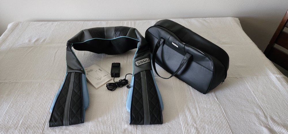 Neck and Shoulder Massager with Carrying Bag and Power Adapter