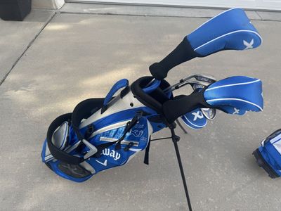 Callaway XJ Level 2 Junior Set, Driver, Fairway Wood, Hybrid, 7, 9 and Sand Wedge, Left
