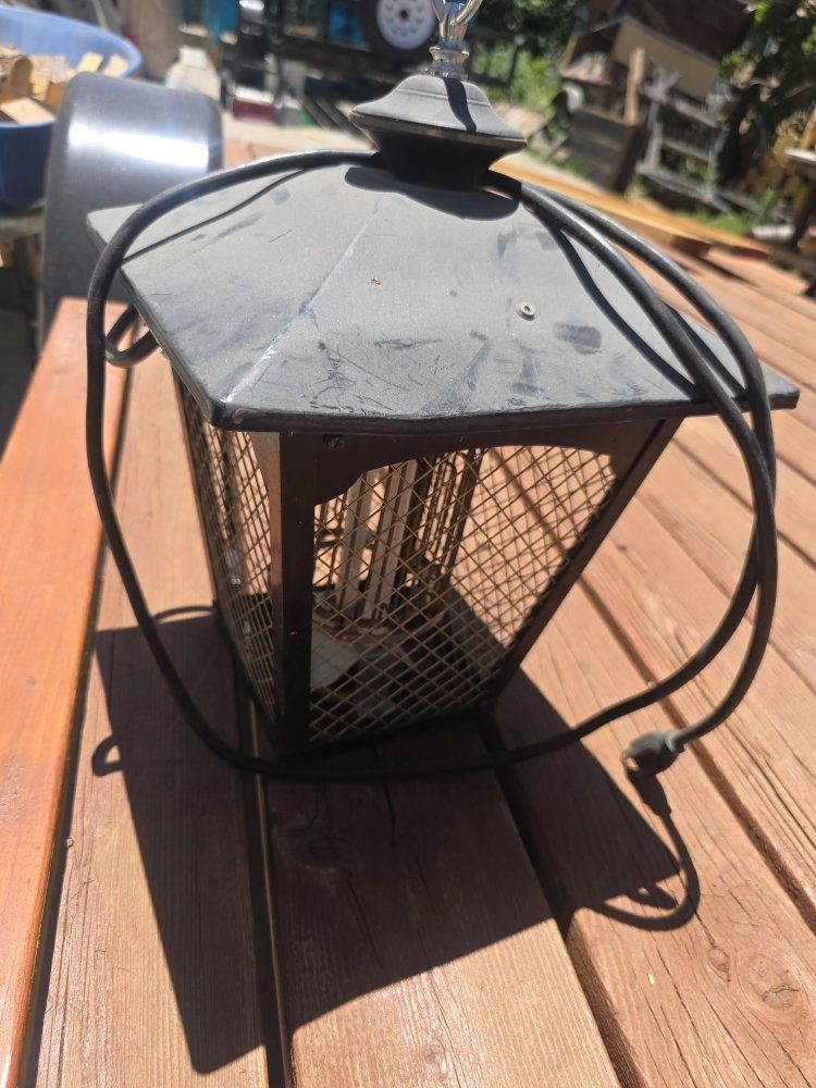 Outdoor Electric Bug Zapper - Black Lantern Design