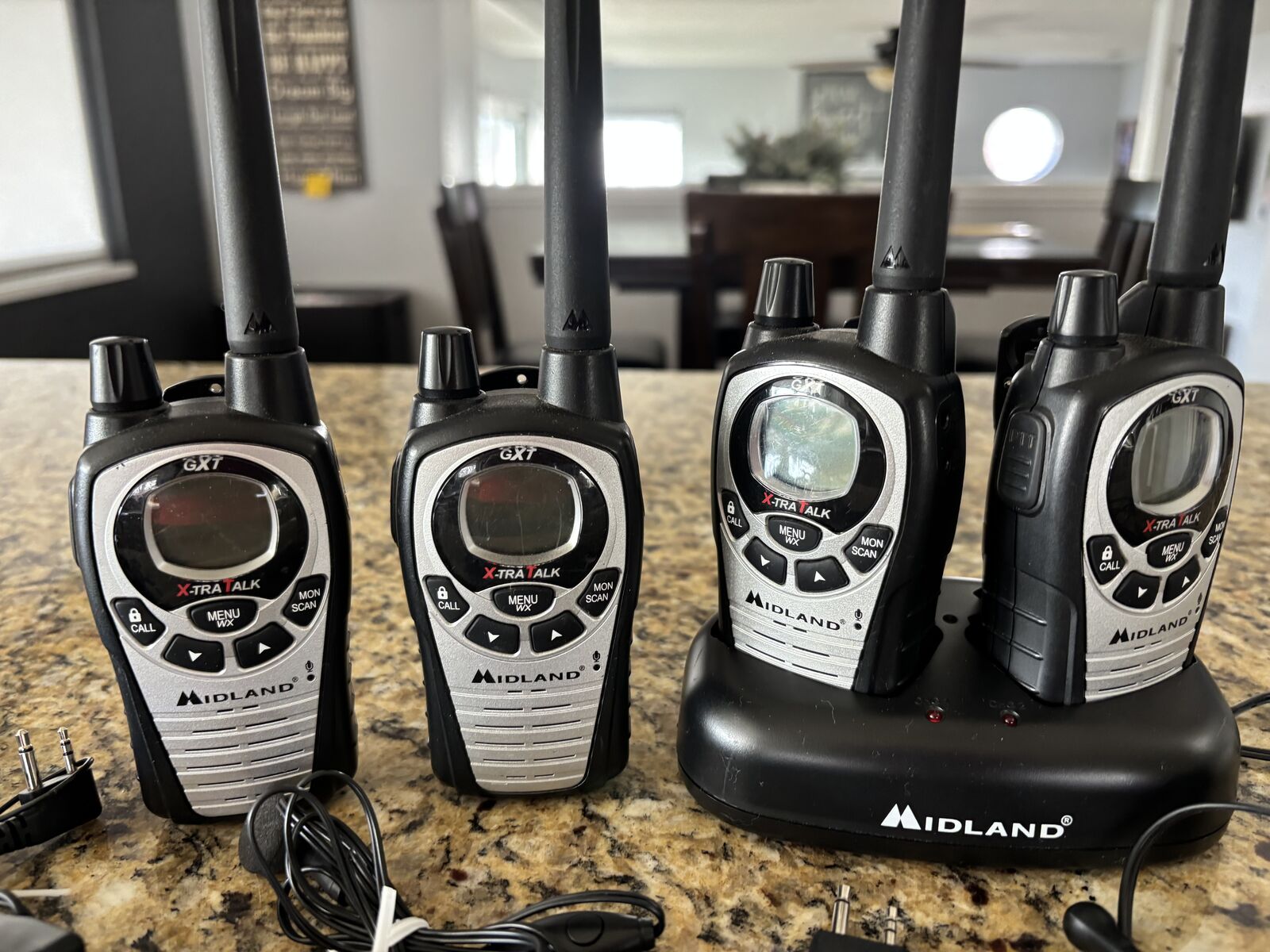 4 Midland walkie talkies w/ charger