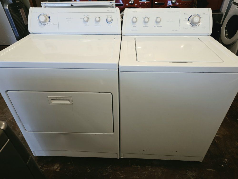 whirpool washer and electric dryer 