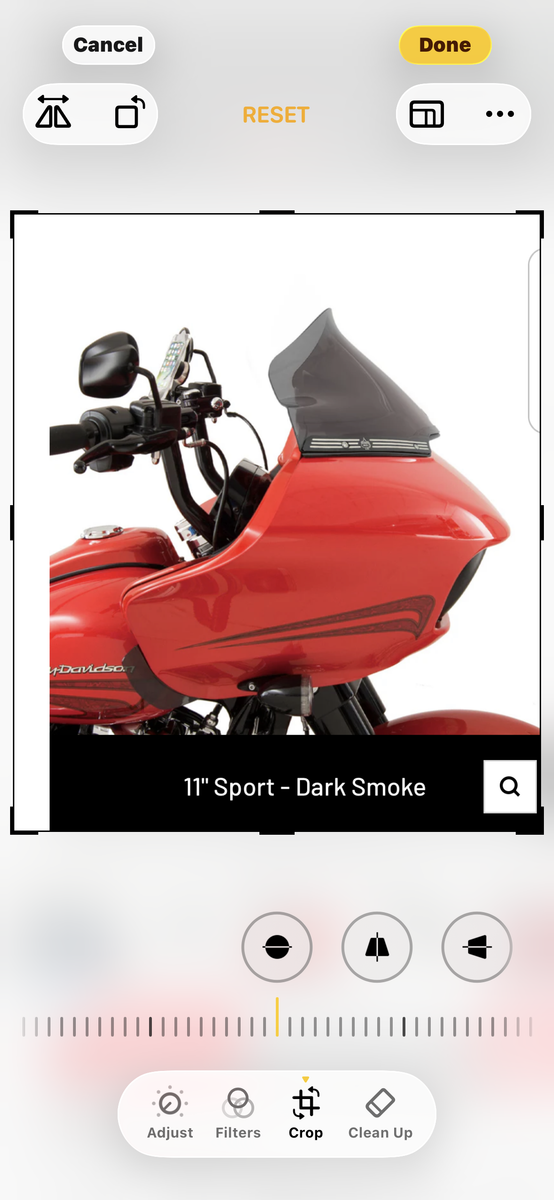 Klock Werks 11 in Sport Windshield
