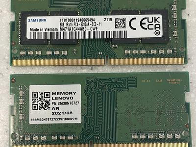 Lenovo DDR4 PC4-3200 16GB (8gb x 2) laptop RAM
