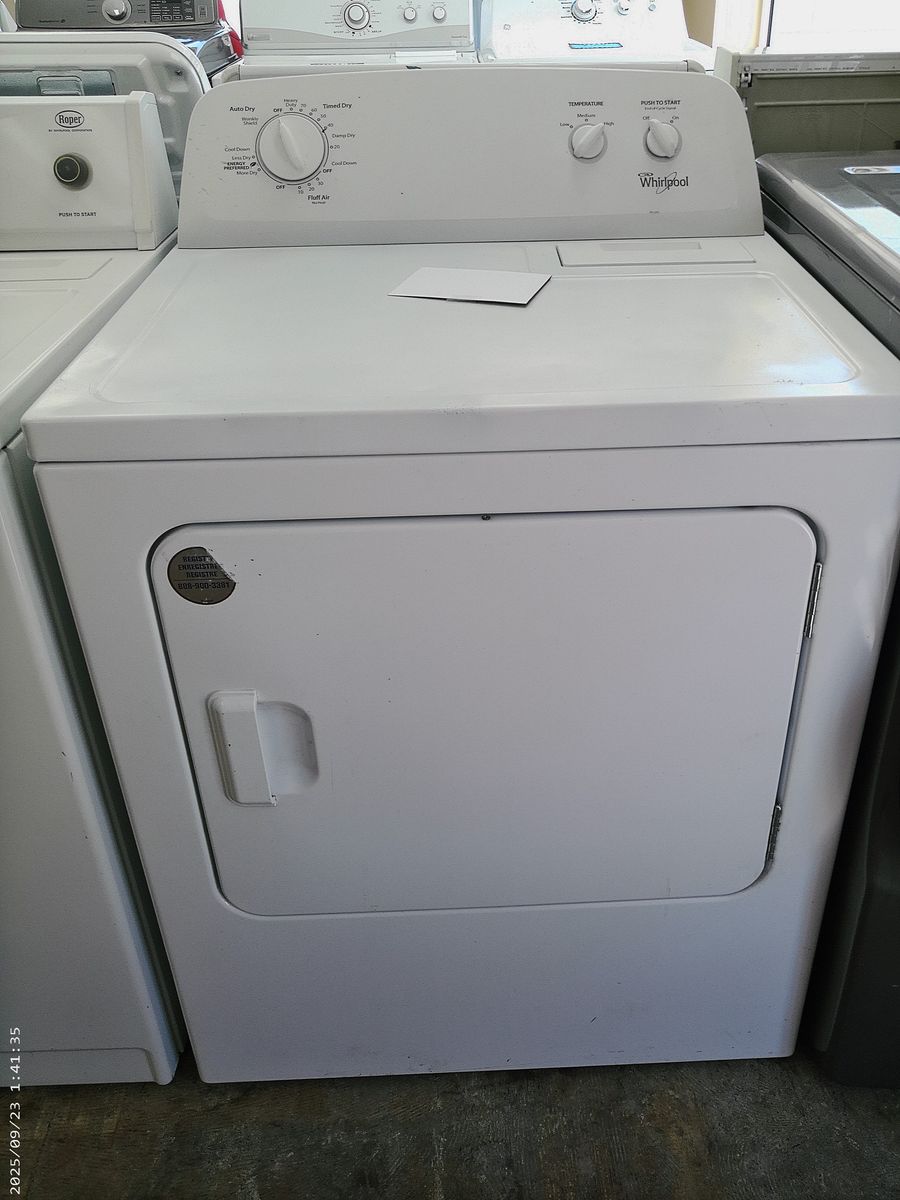 White Whirlpool Electric Dryer~90 Day Guarantee
