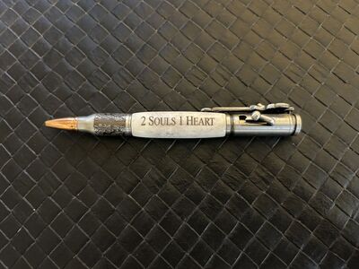Custom Deer Antler Pen: 2 Souls 1 Heart