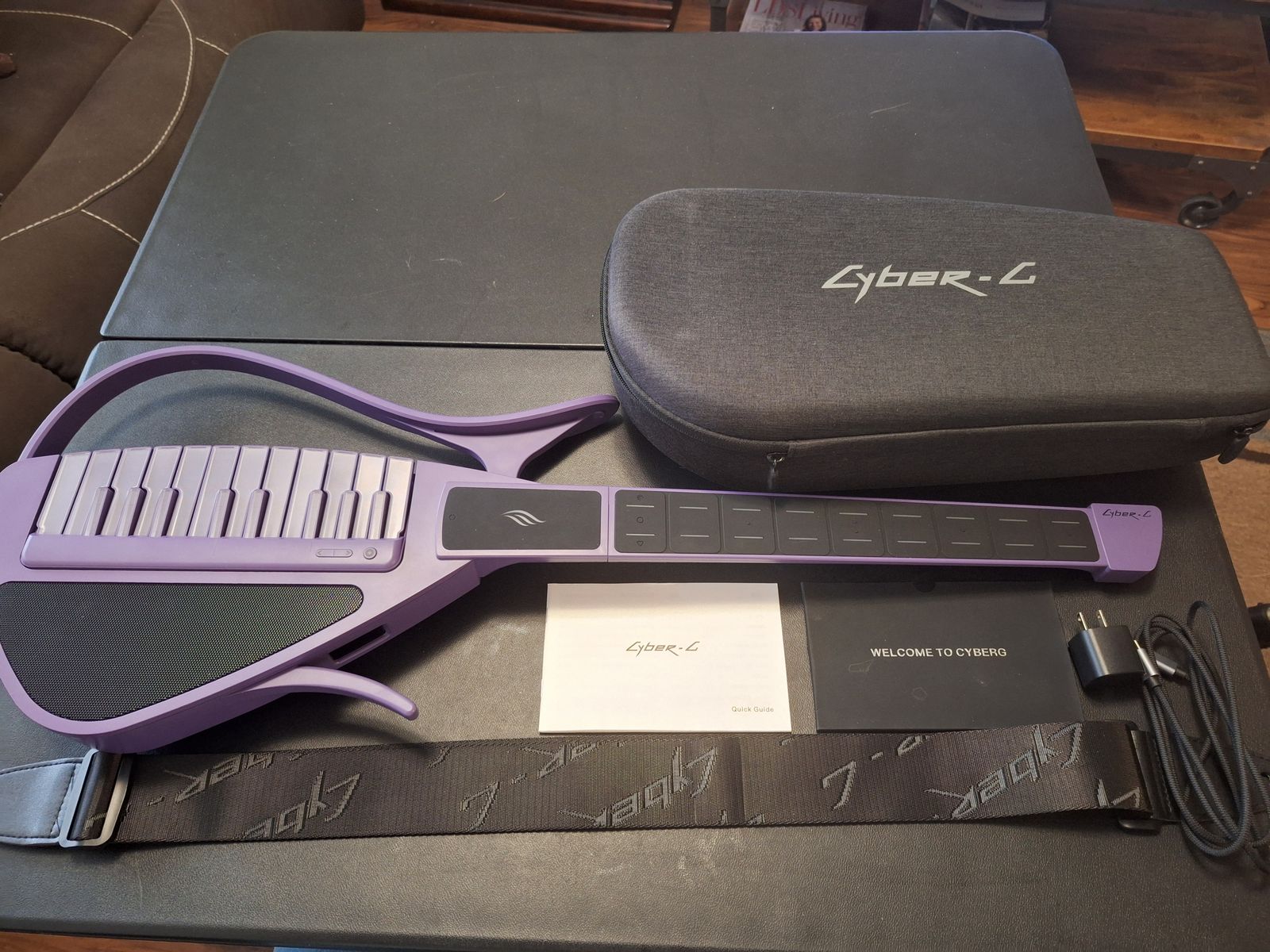 Enya CYBER-G Stringless Smart Guitar 20 Sounds Foldable Travel Backing Guitarra Like New