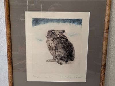 curt meyer-eberhardt hand signed original engraving 1977