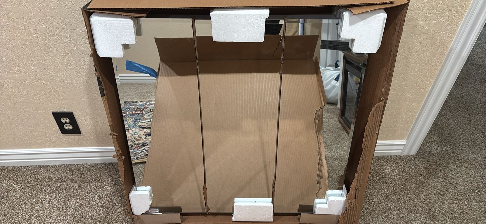New Triple Mirror Surface Mount Medicine Cabinet