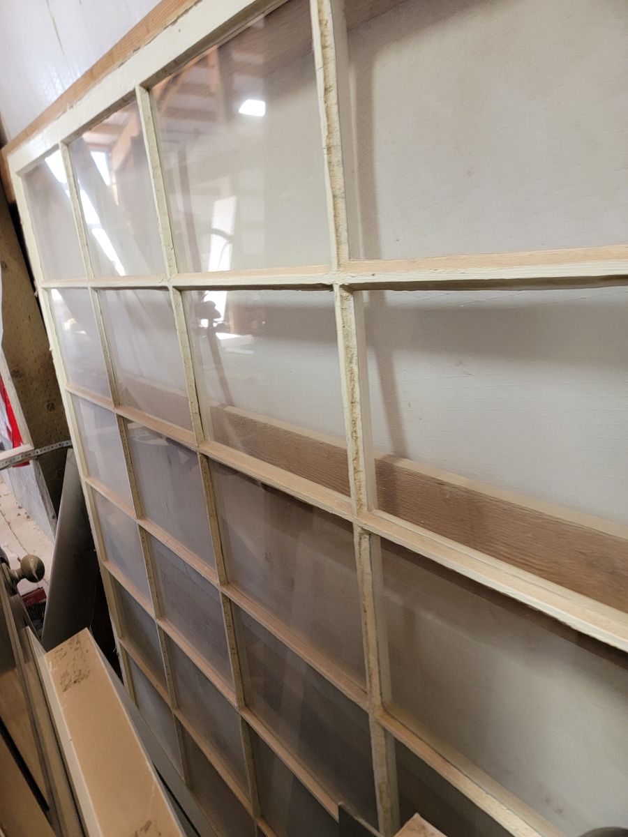 Huge old wood window