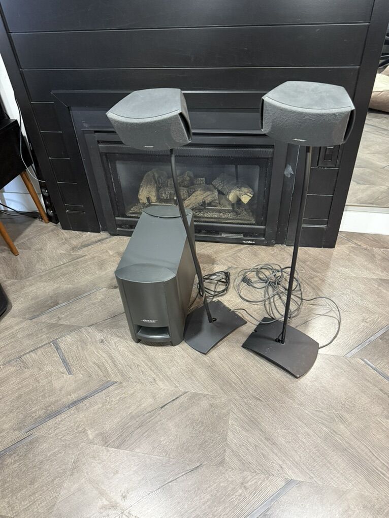 Bose Speaker, Stands & Sub