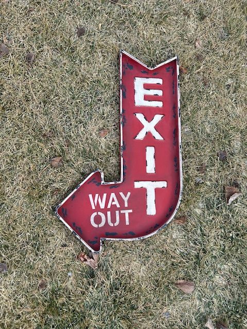 Decorative Exit Sign