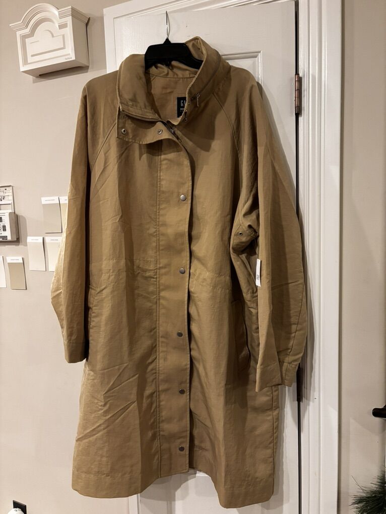 NWT Gap XL Tall Oversize Trench Style Coat