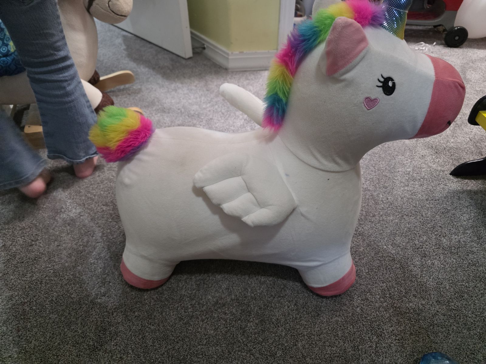 Toddler inflated unicorn
