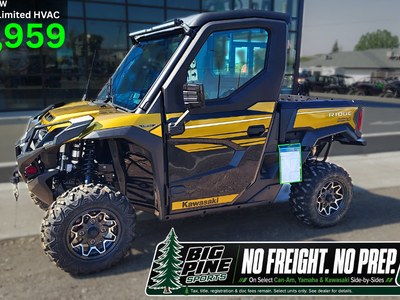 2025 Kawasaki RIDGE® Limited HVAC – Street Legal – Loaded!