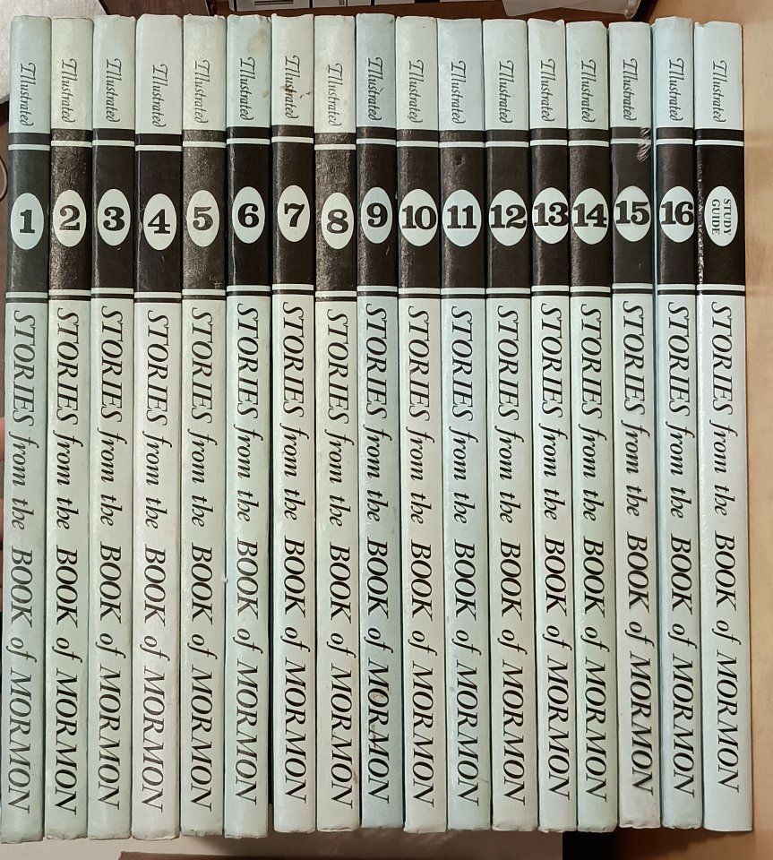 Illustrated Stories from the Book of Mormon - Complete 16-Volume Set plus Study Guide