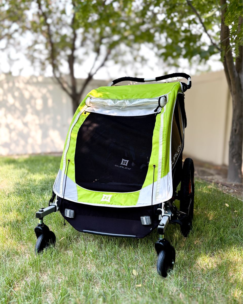 Burley D’Lite X 2 Seat Kids Double Bike Trailer & Stroller