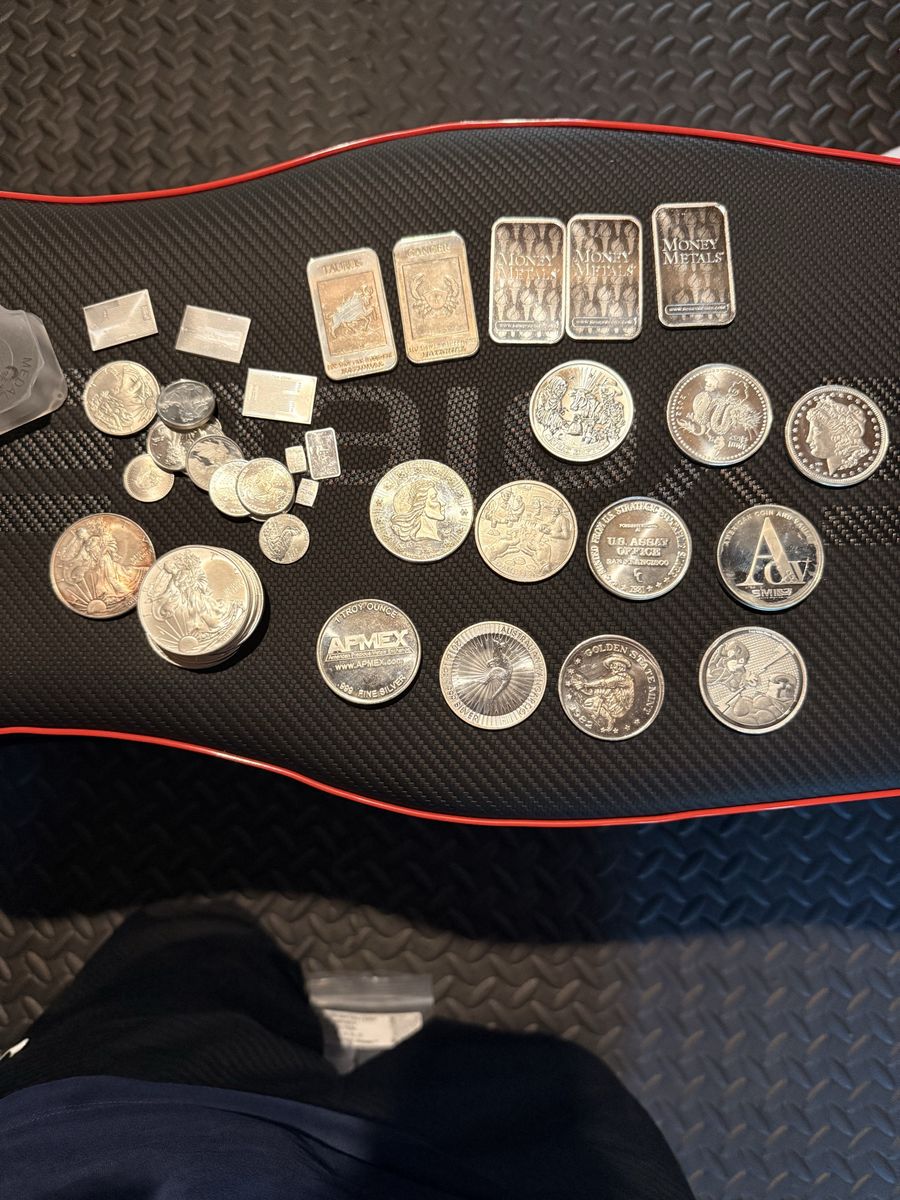 Selling my Lot of Silver bullion 56 oz’s + 90%