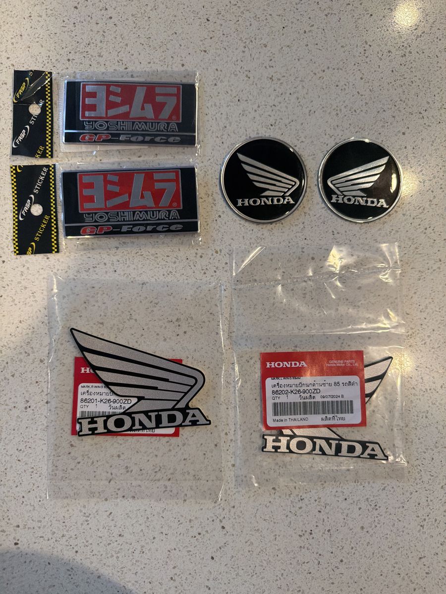 Honda Grom Fairing Decal and Exhaust Decal