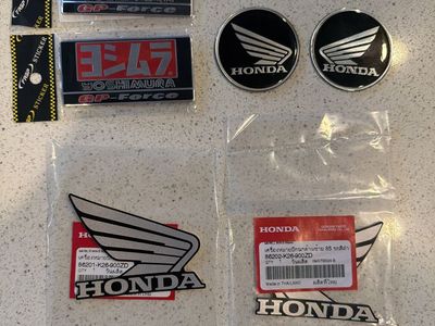 Honda Grom Fairing Decal and Exhaust Decal