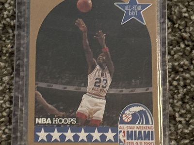 1990 NBA Hoops Michael Jordan All-Star Weekend Miami Basketball Card