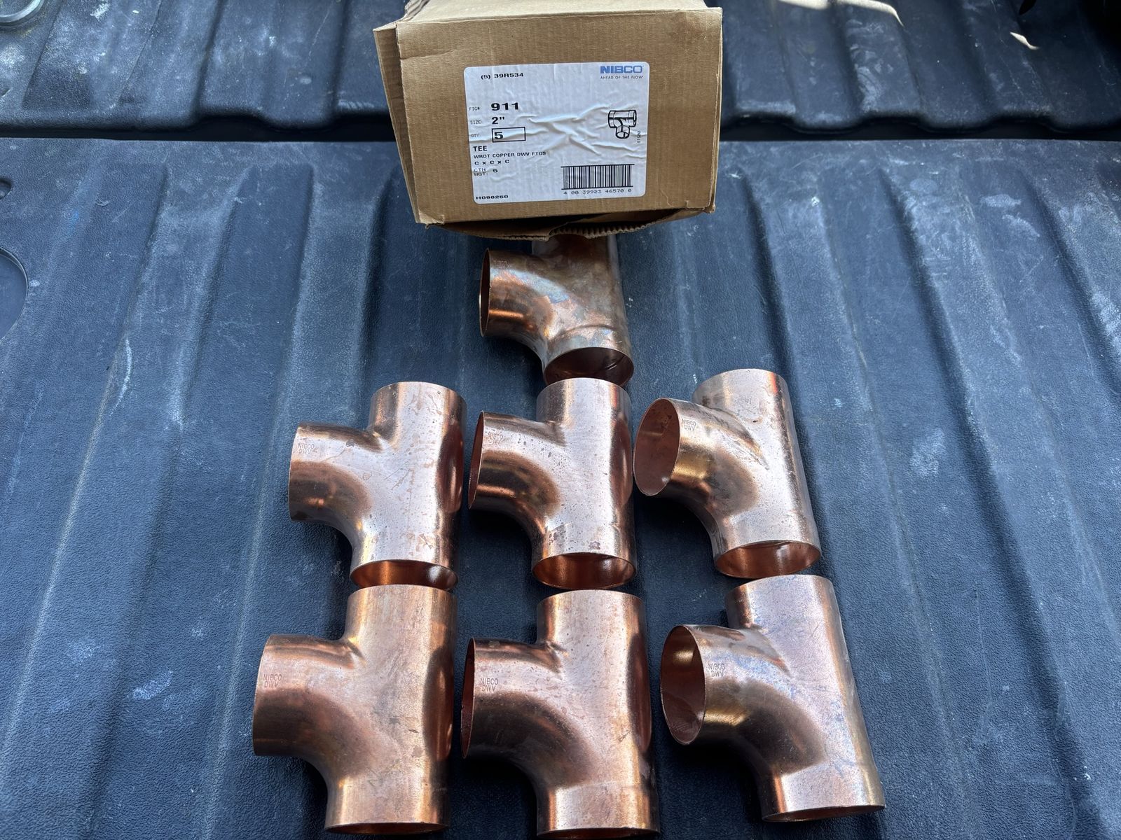 New 2" NOM C Copper DWV Tees