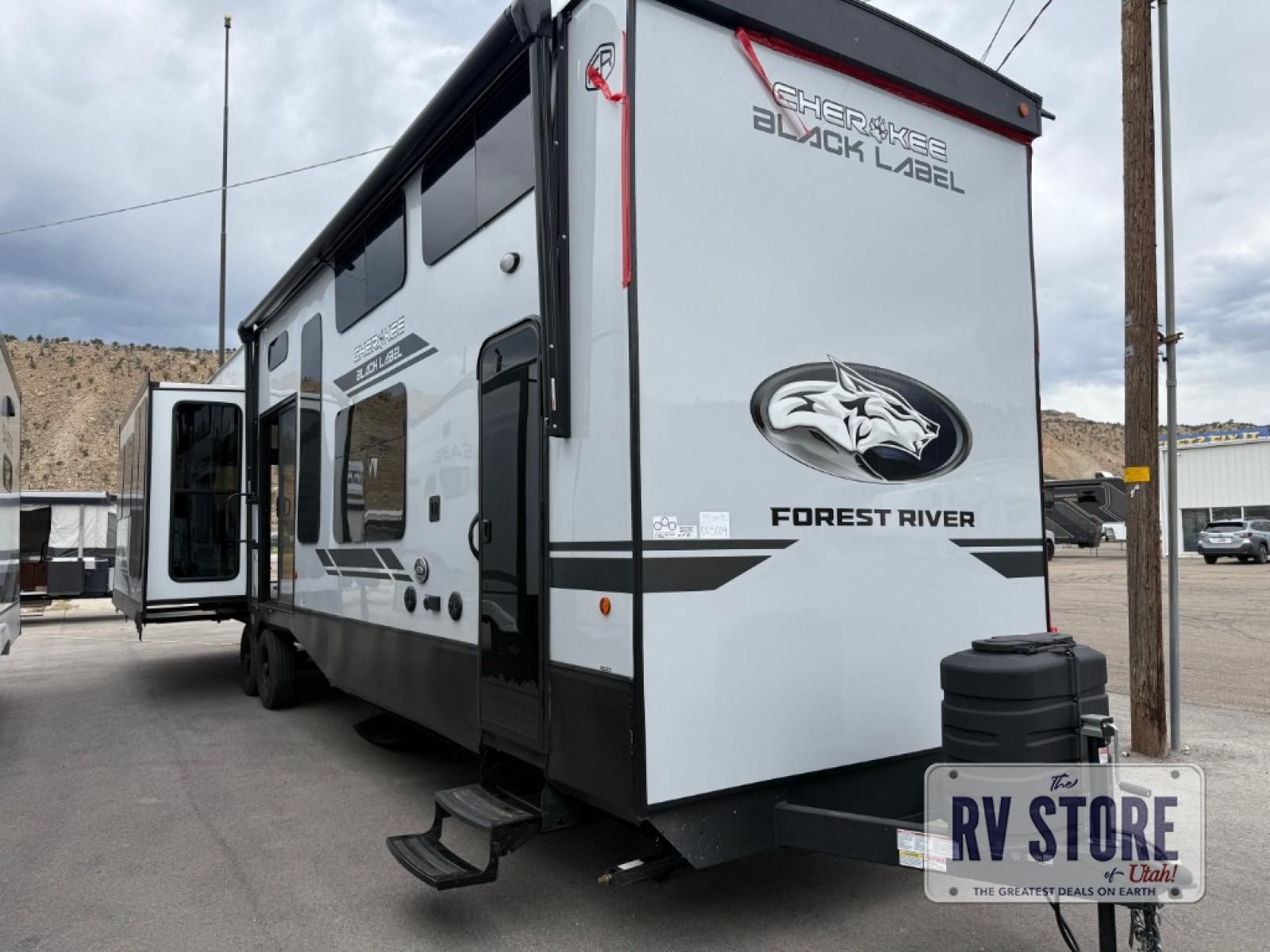 2026 Forest River RV Cherokee Timberwolf Black Label 39JMBL Destination Trailer Front Bath|Kitchen Island|Loft|Rear Living