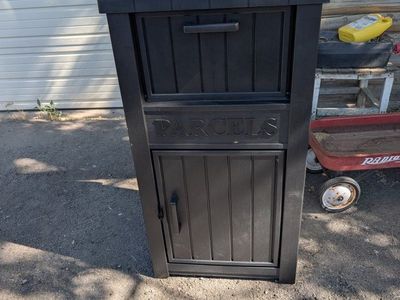 Black Parcel Delivery Box Drop Box Secure Storage