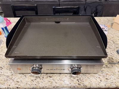 Blackstone 17" Tabletop Griddle with Two Burners - Portable Propane Gas Grill