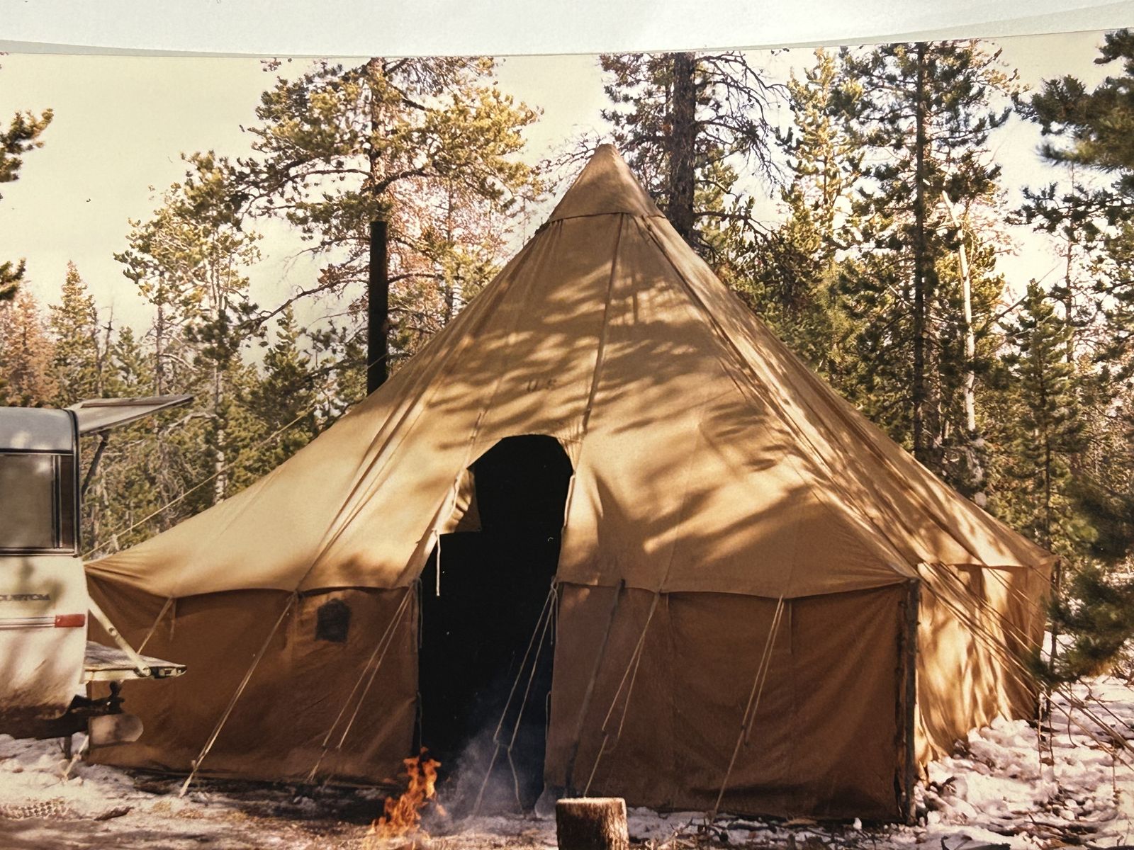 Military Pyramidal Tent, M1934 OD,   Desert tan