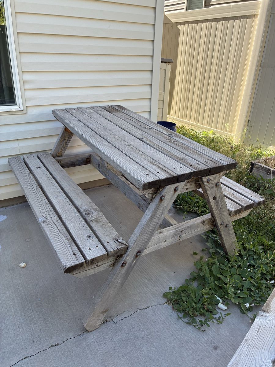 Wooden Picnic Table