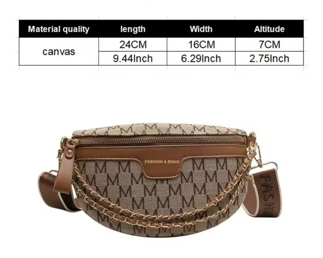Female Waist Pack Wide Strap Crossbody