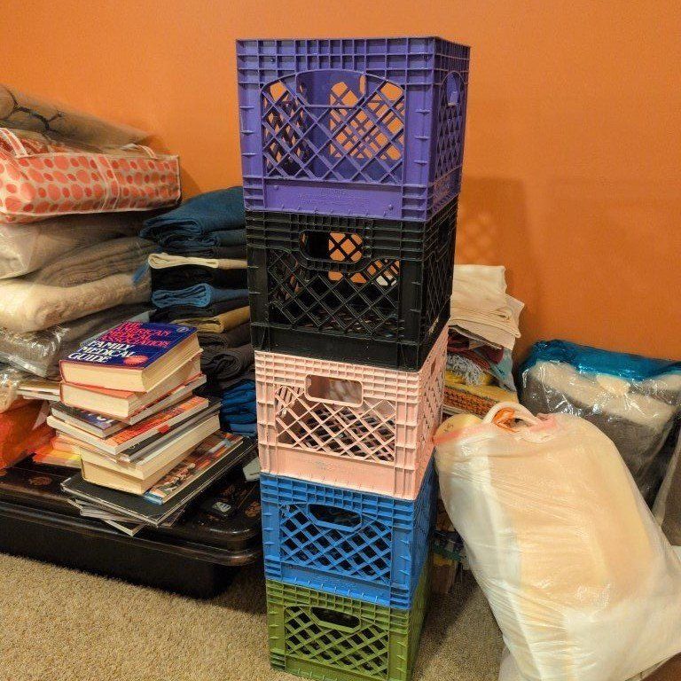 plastic crates