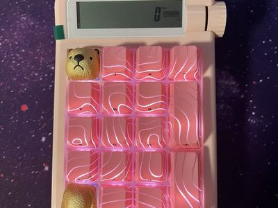 Pink Teddy Bear Wireless Number Keypad