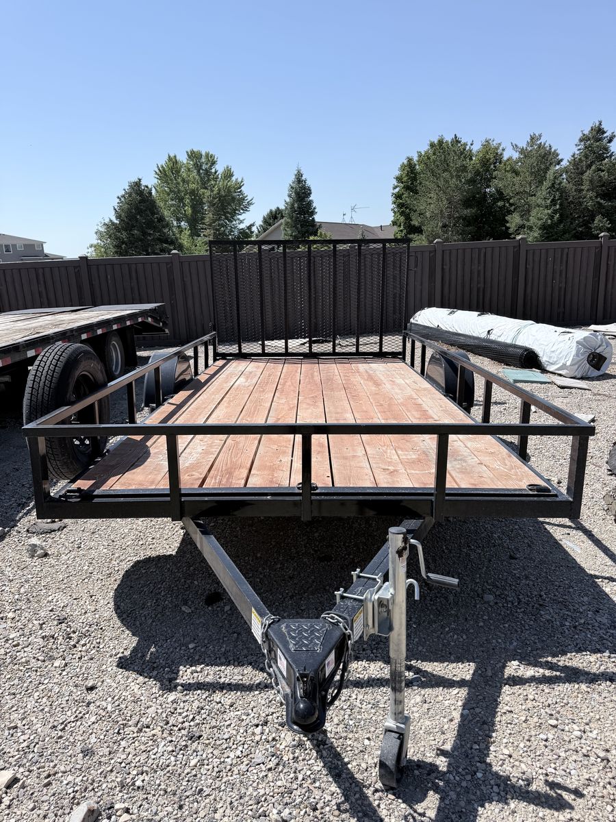 2025 Big Bubbas 7 *14 UTV trailer with ramp like new