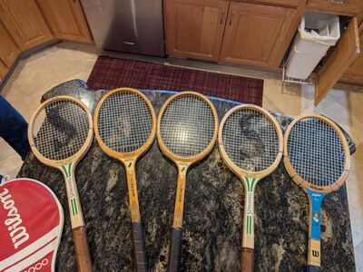 Vintage tennis rackets