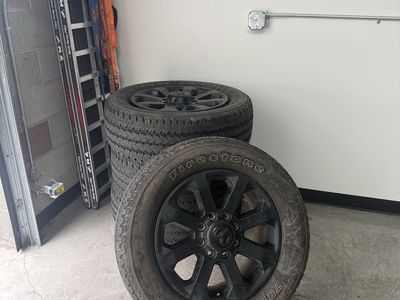 Ram 8x6.5 Midnight Edition Wheels and Tires