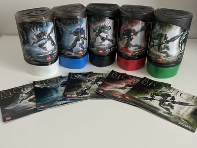 Lego Bionicle Rahkshi Lot with canisters and instructions