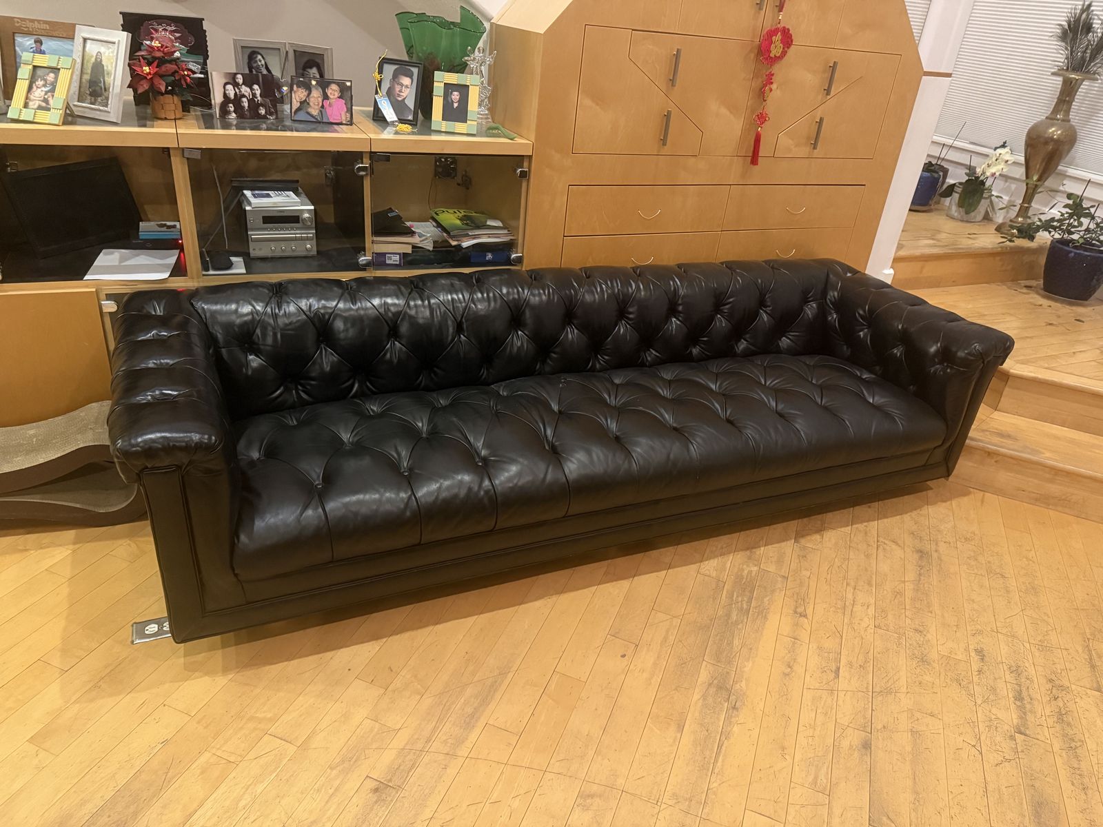 Chesterfield Soft - Black Leather, High Quality
