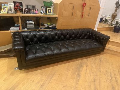 Chesterfield Soft - Black Leather, High Quality
