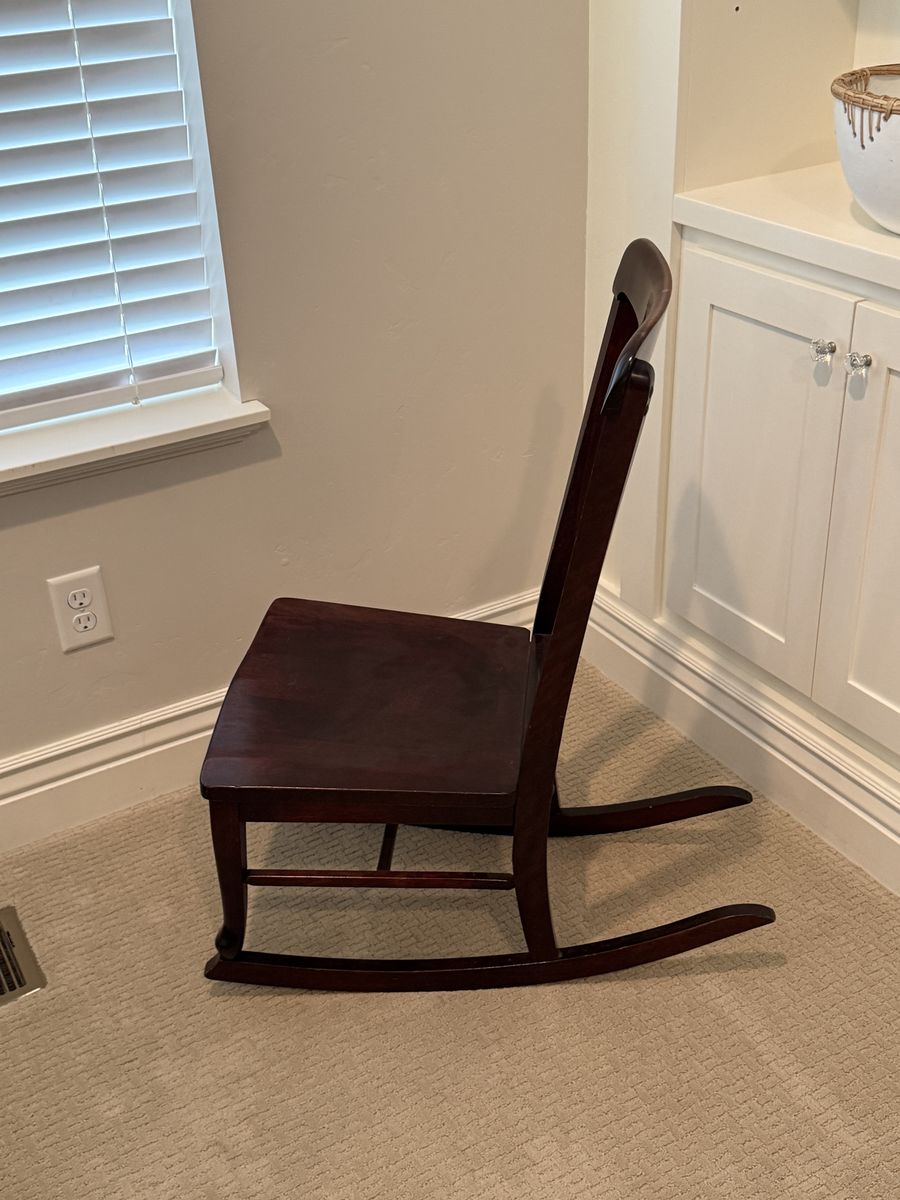 Antique Hardwood Rocking Chair