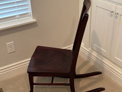 Antique Hardwood Rocking Chair