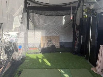 Golf Sim Setup (Launch Monitor, Net, Hitting Mat)
