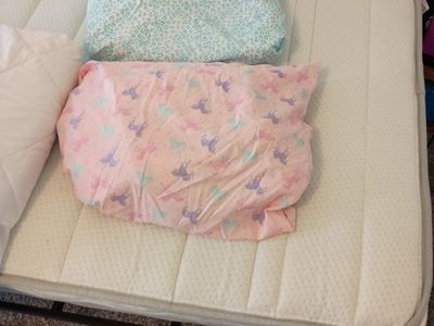 Twin Mattress with Metal Bed Frame, Protector, and Sheet Sets