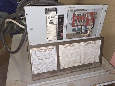 Older RV Shore Power Box and Fridge For Sale